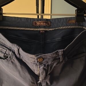 34 Heritage Men’s Navy Chinos - Courage Straight Fit